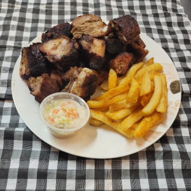 Full Pan of Rib Tips.