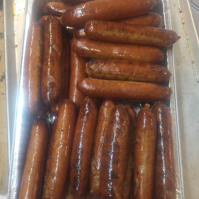 Half Pan of Beef Links.