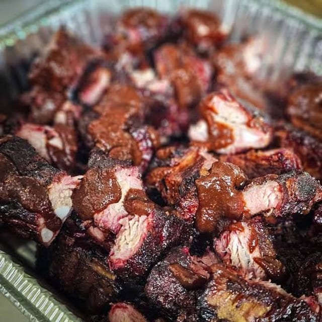 Half Pan of Rib Tips.
