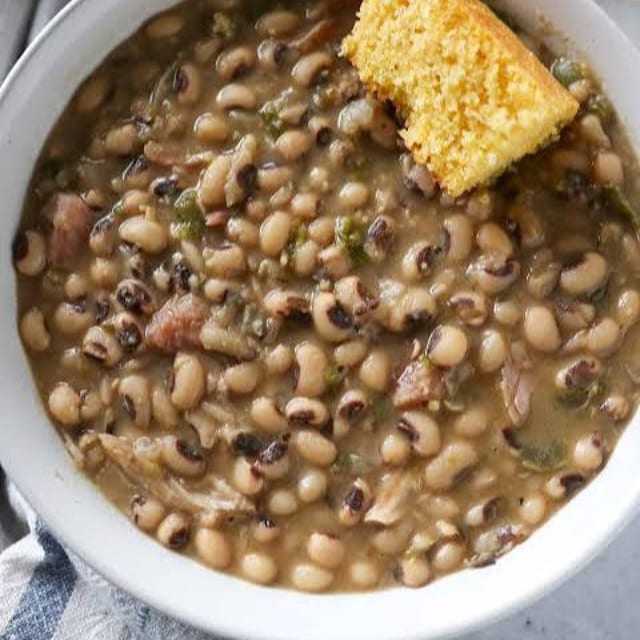 Full Pan of Black Eye Peas.