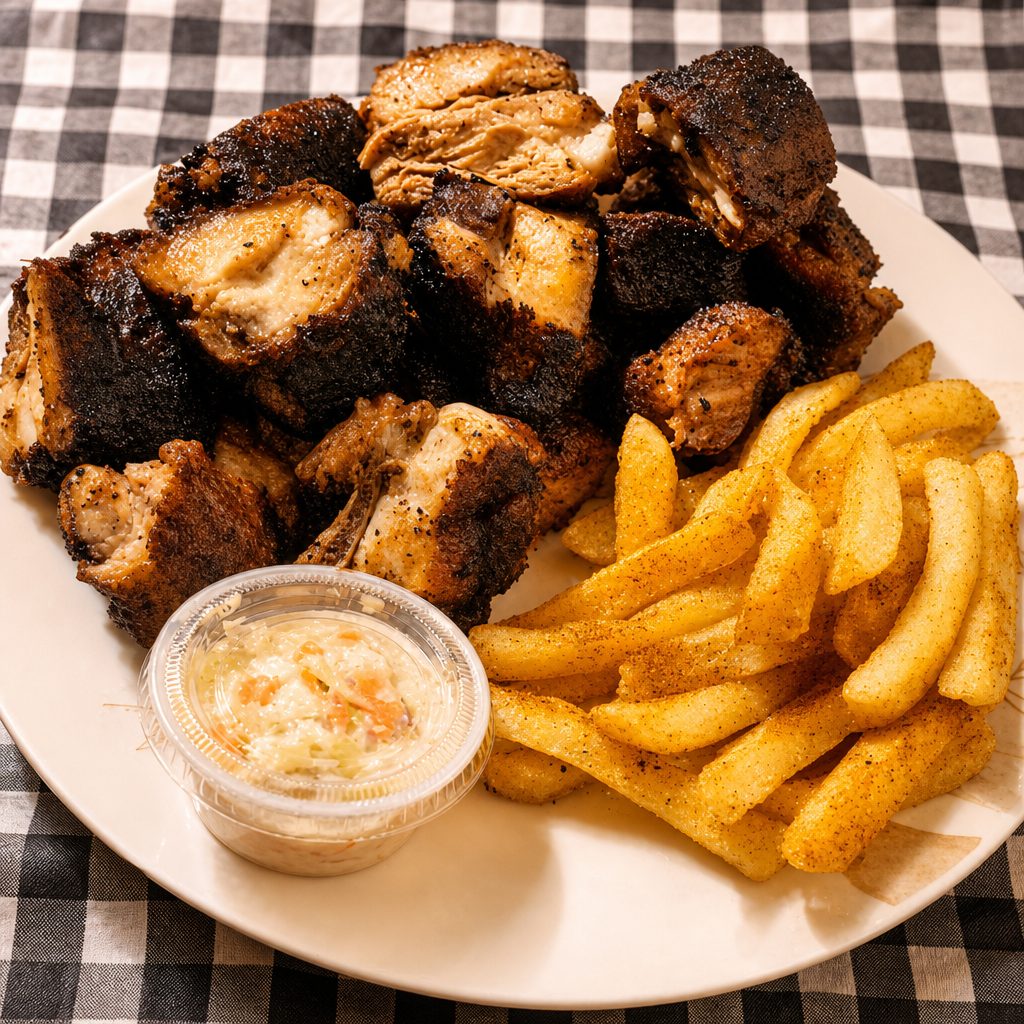 Half Pan of Rib Tips.