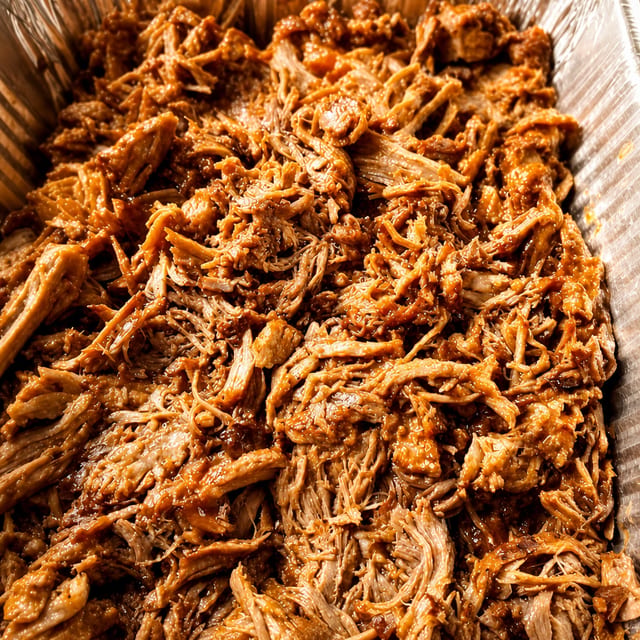 Half Pound Of Pulled Pork.