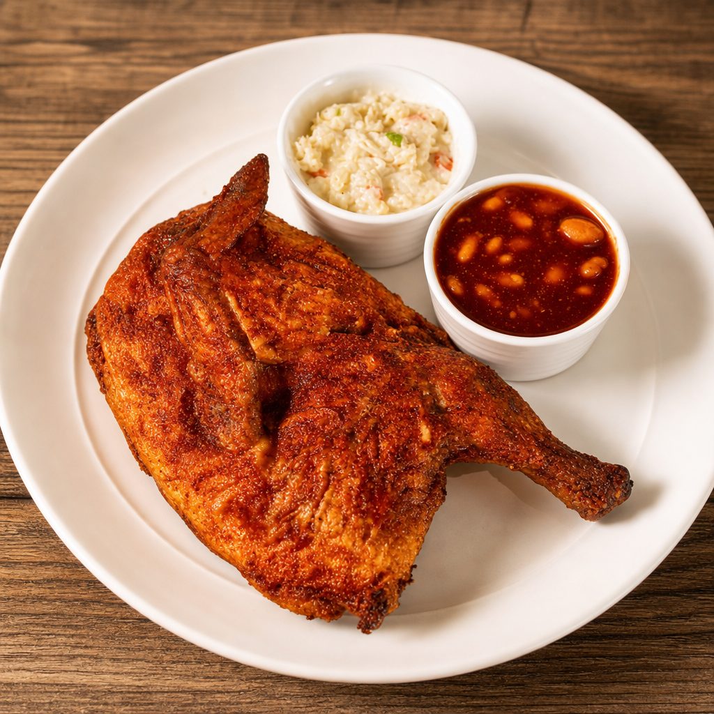 Small Pan of Grilled Chicken.