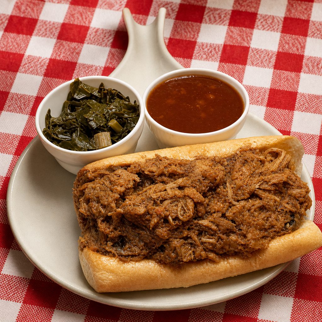 Pulled Pork Sandwich.